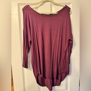 Papermoon Long Sleeve Cold Shoulder Top